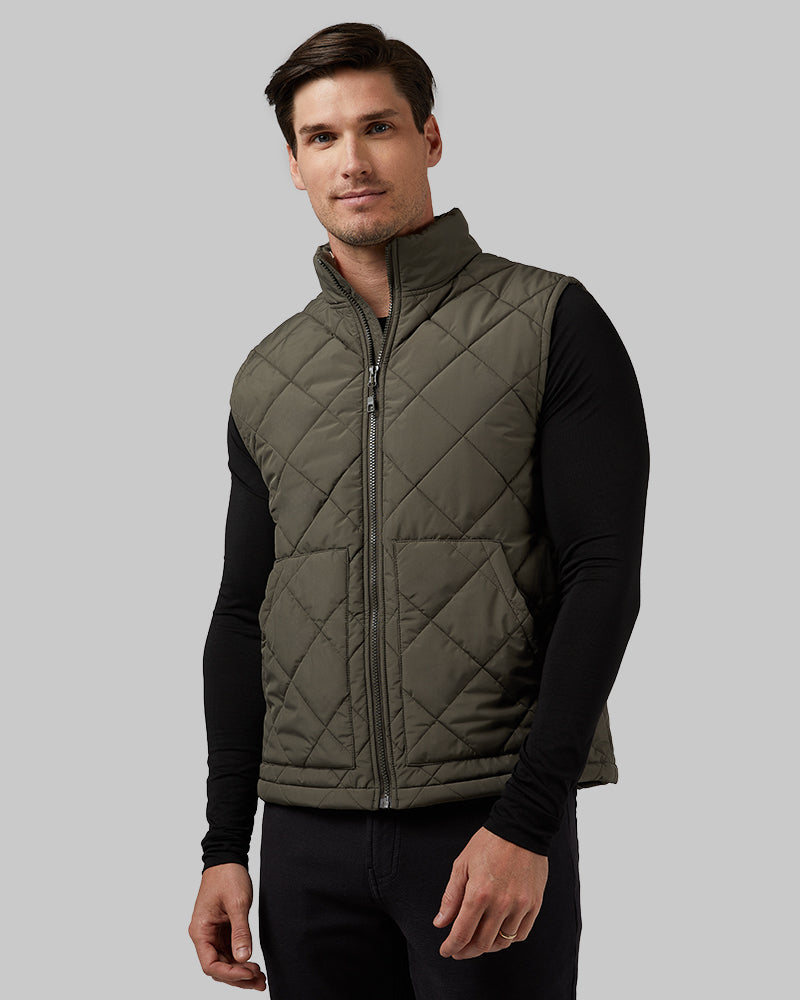 MEN'S DIAMOND QUILTED VEST - Image 5