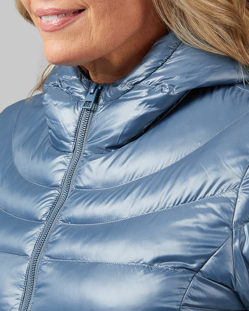WOMEN'S SHINY HOODED JACKET - Image 20