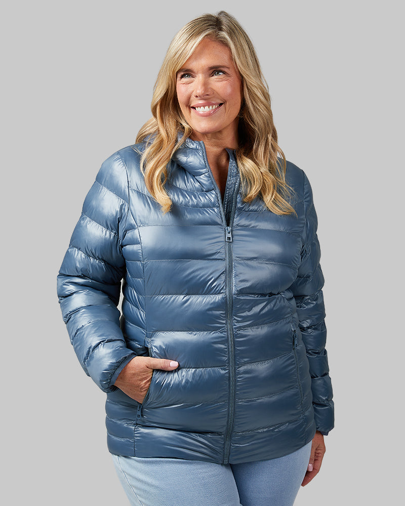 WOMEN'S SHINY HOODED JACKET - Image 19