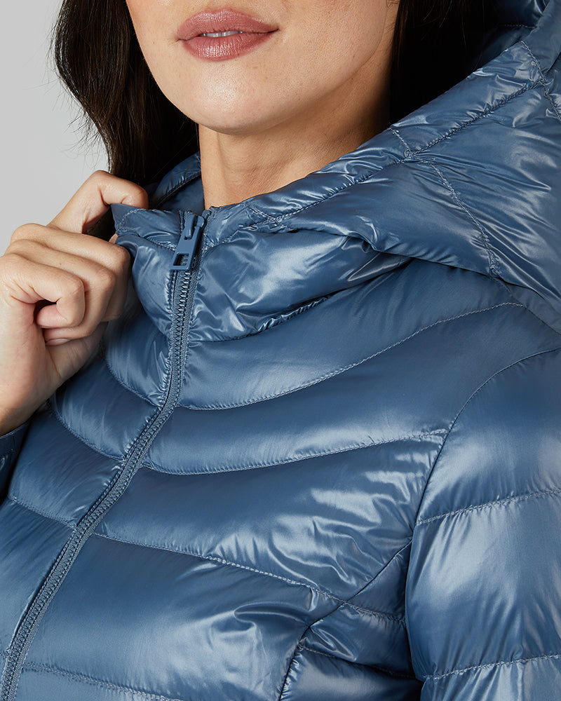 WOMEN'S SHINY HOODED JACKET - Image 14