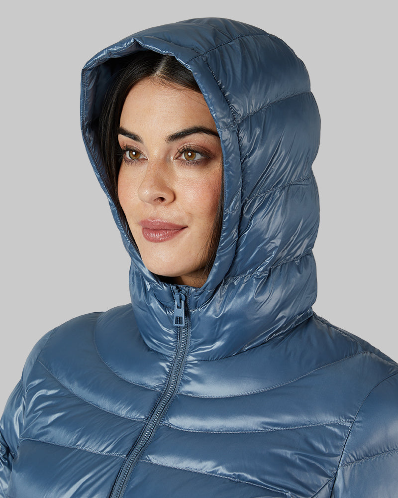 WOMEN'S SHINY HOODED JACKET - Image 16