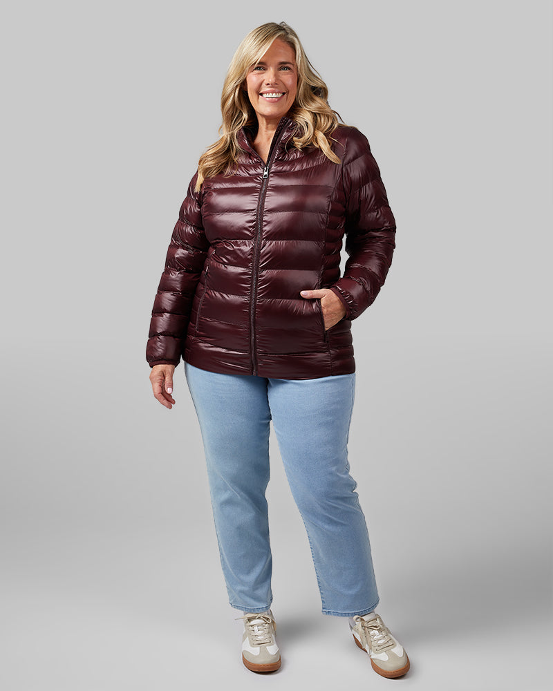 WOMEN'S SHINY HOODED JACKET - Image 36
