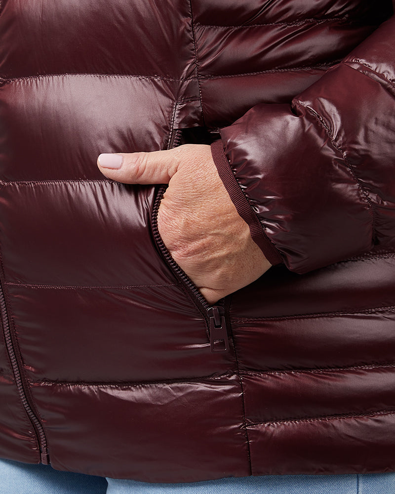WOMEN'S SHINY HOODED JACKET - Image 33