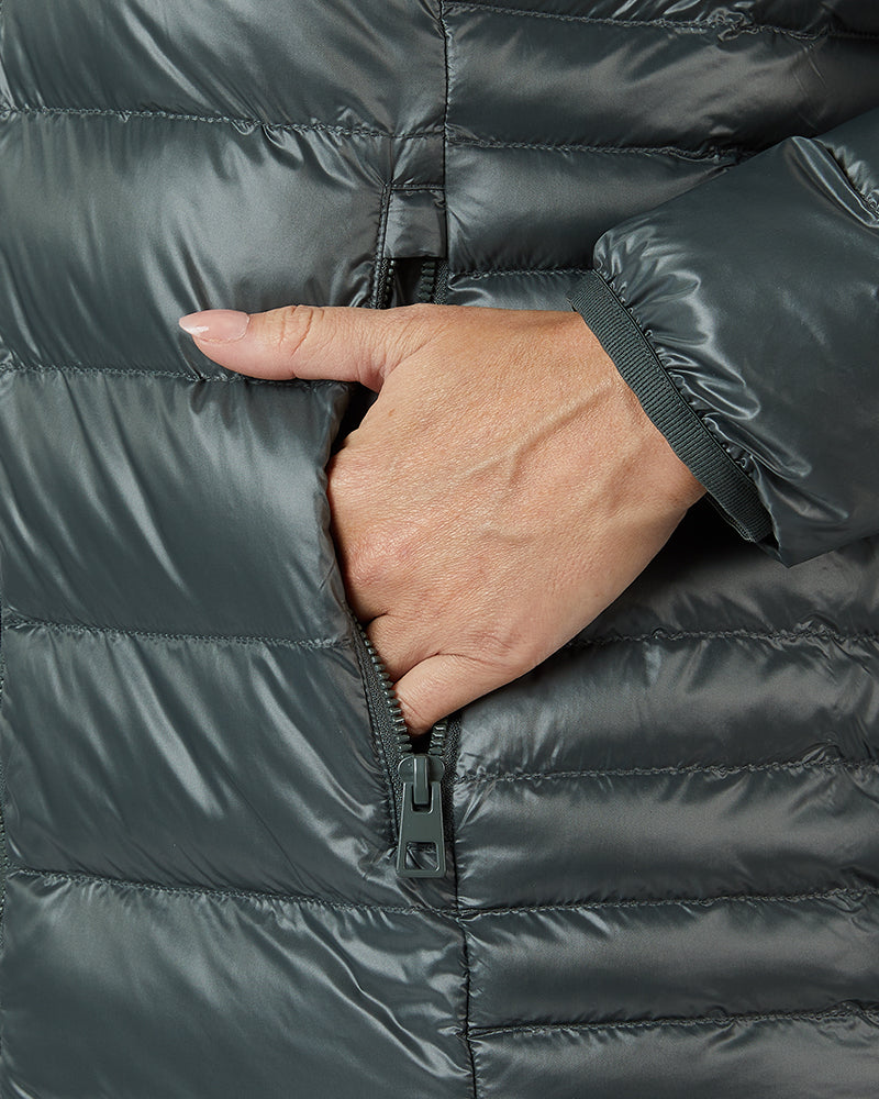 WOMEN'S SHINY HOODED JACKET - Image 9
