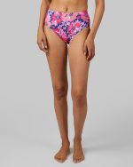 WOMEN'S HIGH-WAIST BIKINI SWIM BOTTOM