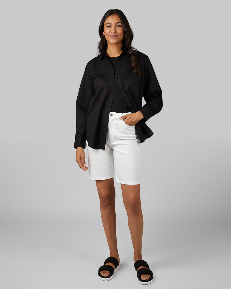 WOMEN'S OVERSIZED COTTON LONG SLEEVE BUTTON-UP - Image 35