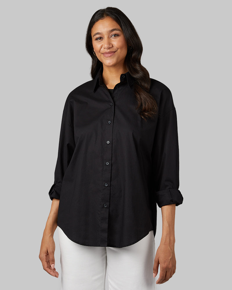 WOMEN'S OVERSIZED COTTON LONG SLEEVE BUTTON-UP - Image 31