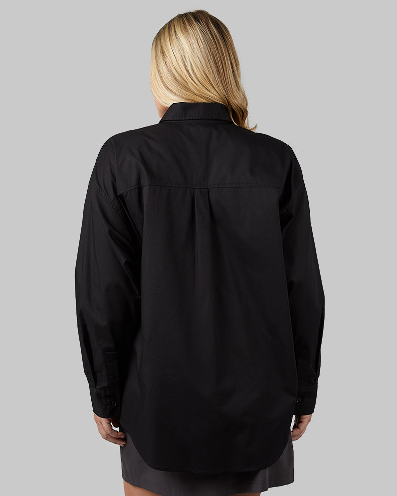 WOMEN'S OVERSIZED COTTON LONG SLEEVE BUTTON-UP - Image 40