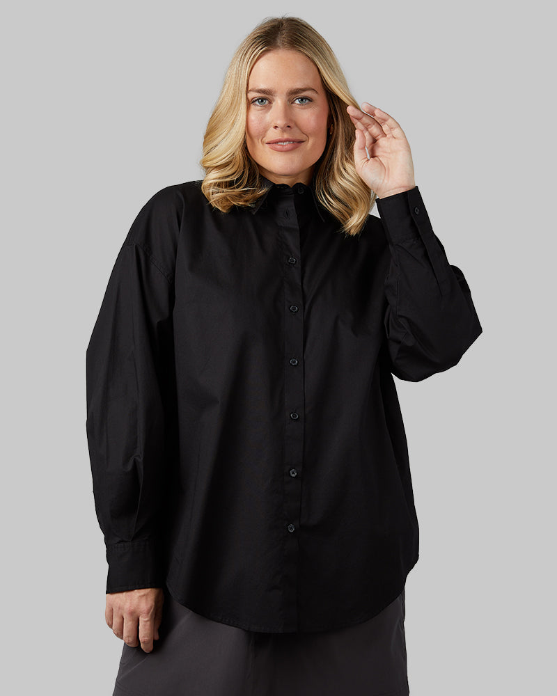 WOMEN'S OVERSIZED COTTON LONG SLEEVE BUTTON-UP - Image 37