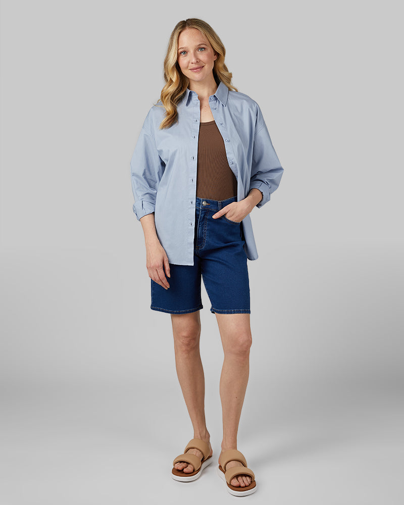 WOMEN'S OVERSIZED COTTON LONG SLEEVE BUTTON-UP - Image 24