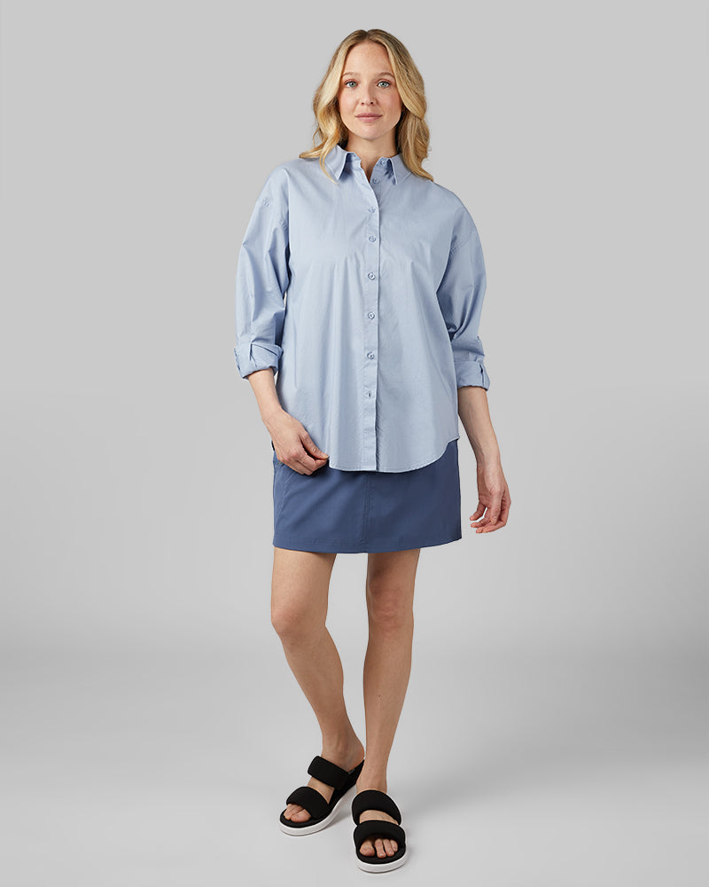 WOMEN'S OVERSIZED COTTON LONG SLEEVE BUTTON-UP - Image 23