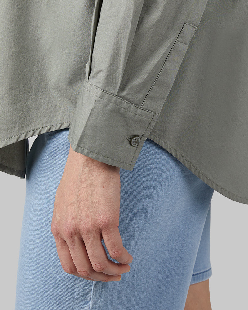 WOMEN'S OVERSIZED COTTON LONG SLEEVE BUTTON-UP - Image 45