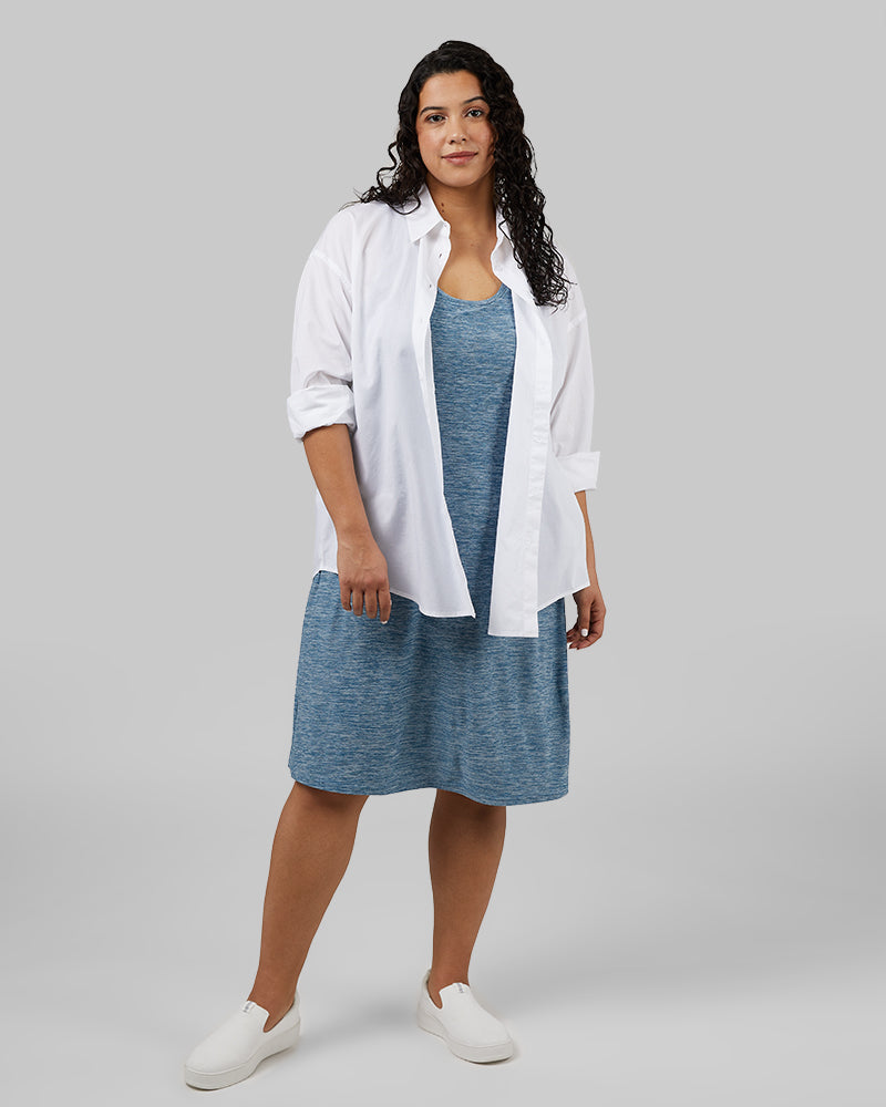 WOMEN'S OVERSIZED COTTON LONG SLEEVE BUTTON-UP - Image 12