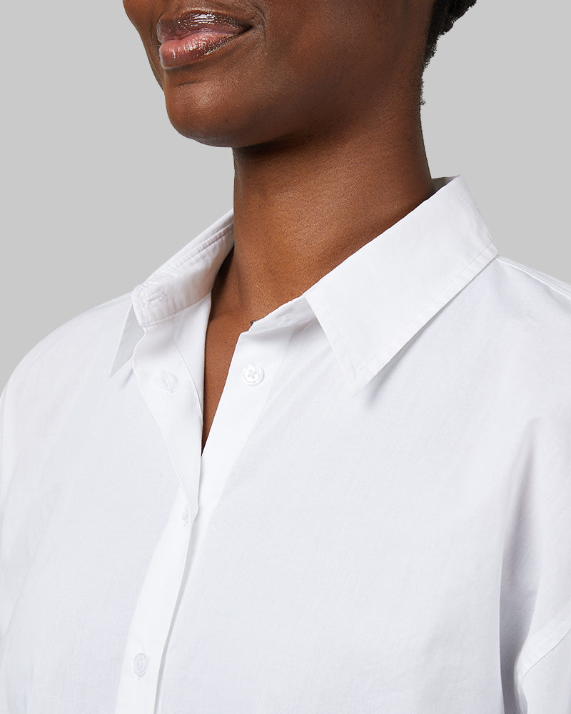 WOMEN'S OVERSIZED COTTON LONG SLEEVE BUTTON-UP - Image 2