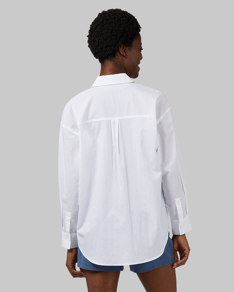 WOMEN'S OVERSIZED COTTON LONG SLEEVE BUTTON-UP - Image 4