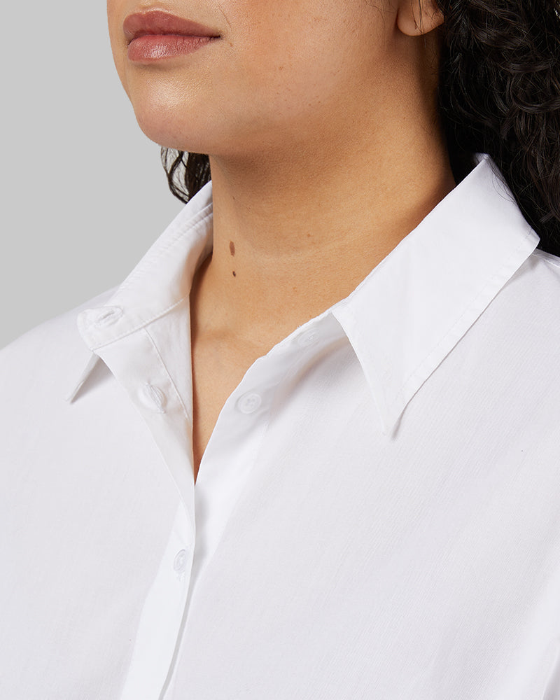 WOMEN'S OVERSIZED COTTON LONG SLEEVE BUTTON-UP - Image 8