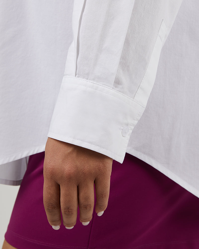 WOMEN'S OVERSIZED COTTON LONG SLEEVE BUTTON-UP - Image 9