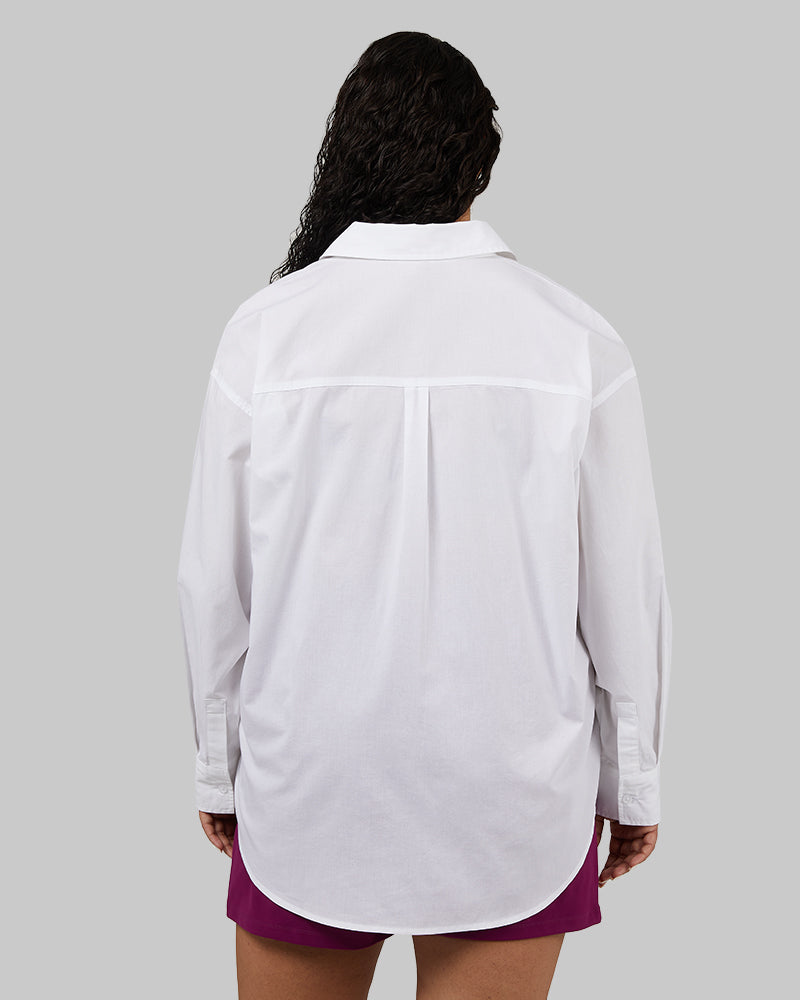 WOMEN'S OVERSIZED COTTON LONG SLEEVE BUTTON-UP - Image 10
