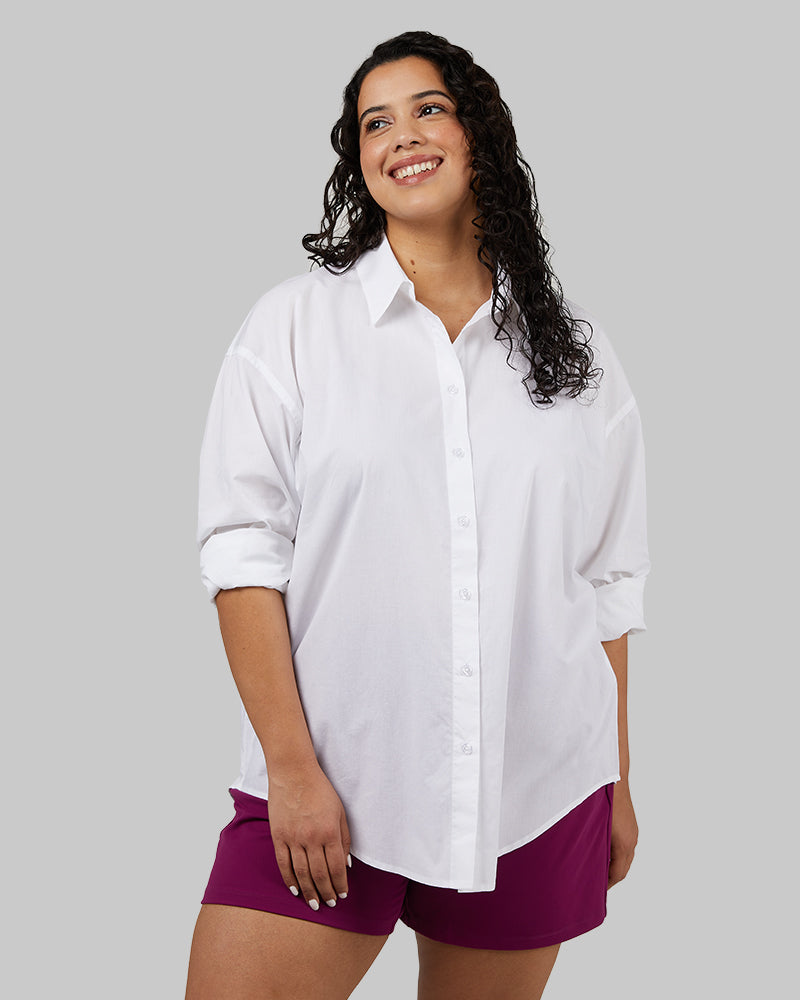 WOMEN'S OVERSIZED COTTON LONG SLEEVE BUTTON-UP - Image 7