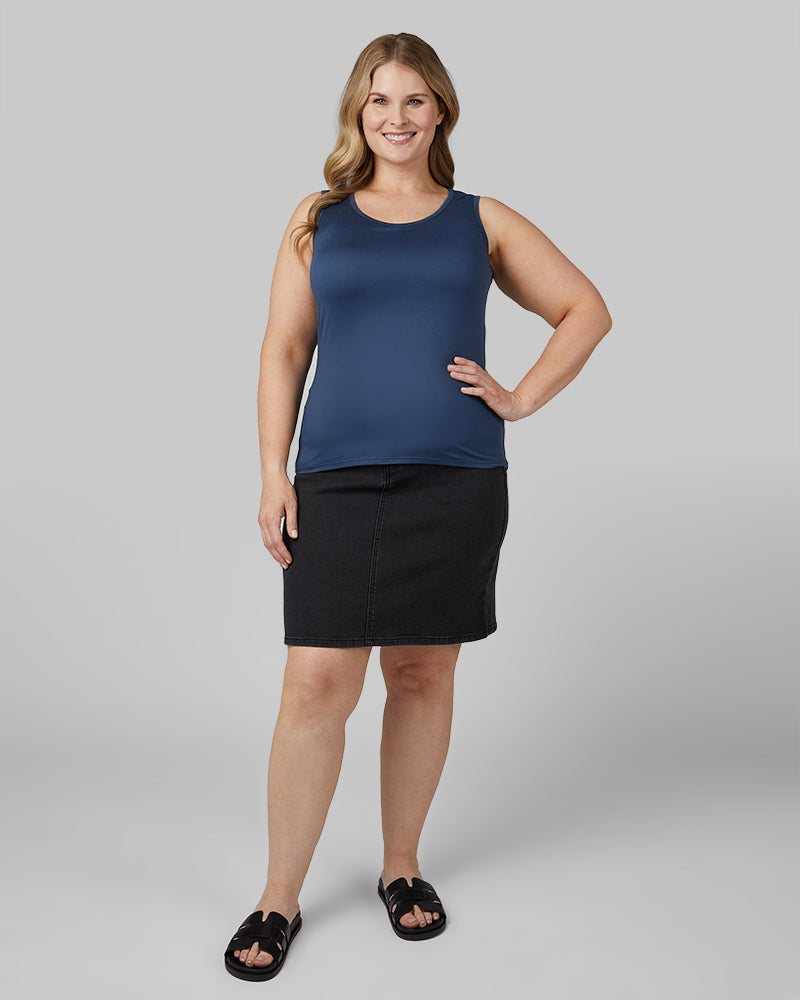 WOMEN'S STRETCH COMFORT JEAN SKIRT - Image 24