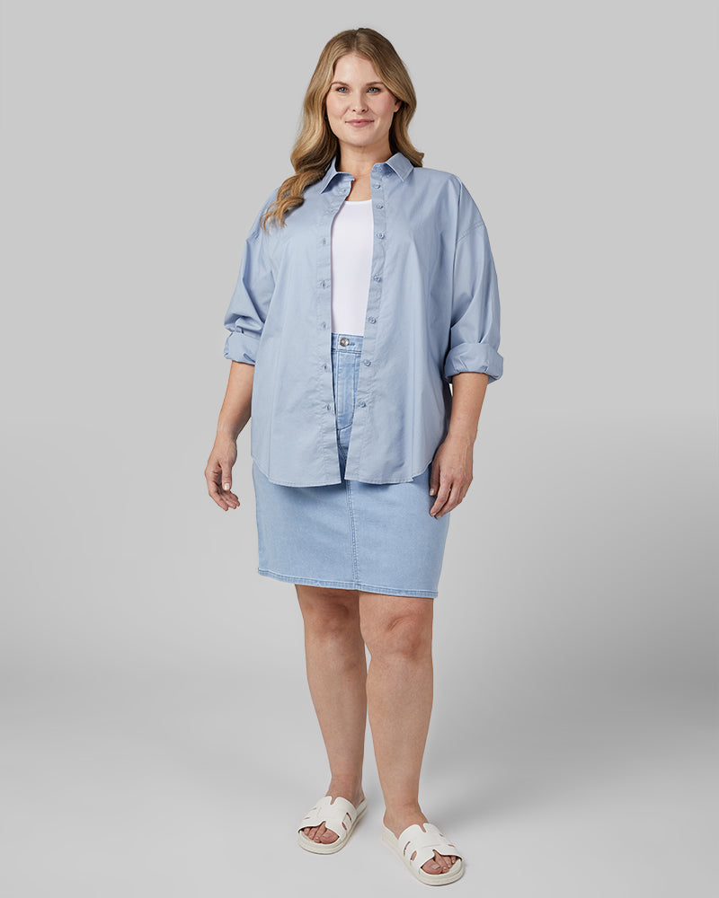 WOMEN'S STRETCH COMFORT JEAN SKIRT - Image 36