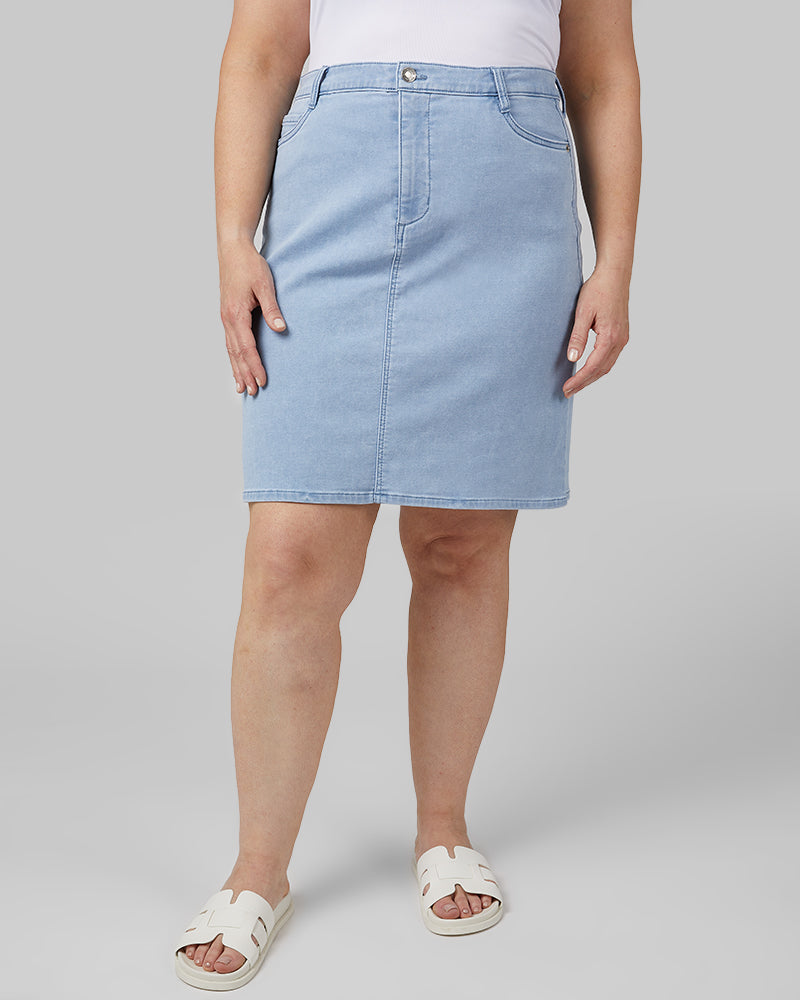 WOMEN'S STRETCH COMFORT JEAN SKIRT - Image 31