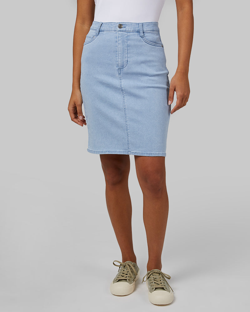 WOMEN'S STRETCH COMFORT JEAN SKIRT - Image 25