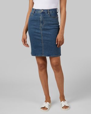 WOMEN'S STRETCH COMFORT JEAN SKIRT