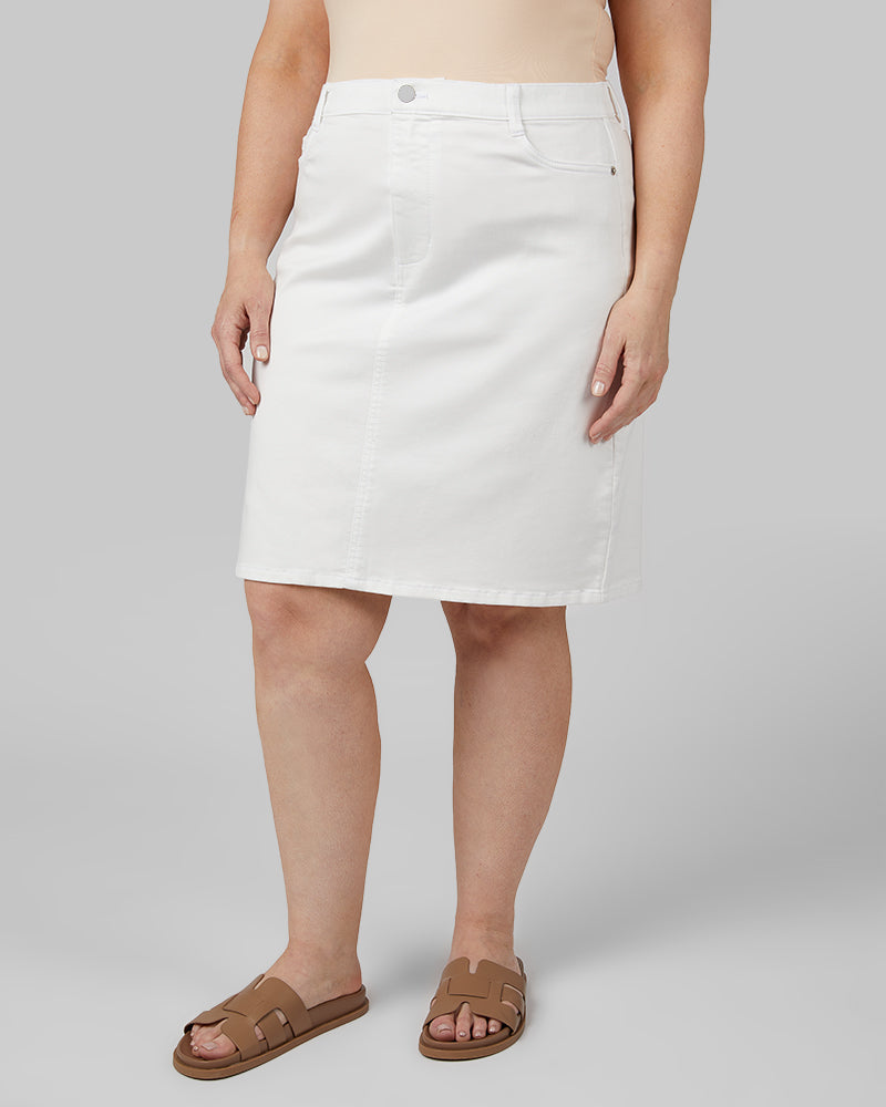 WOMEN'S STRETCH COMFORT JEAN SKIRT - Image 43