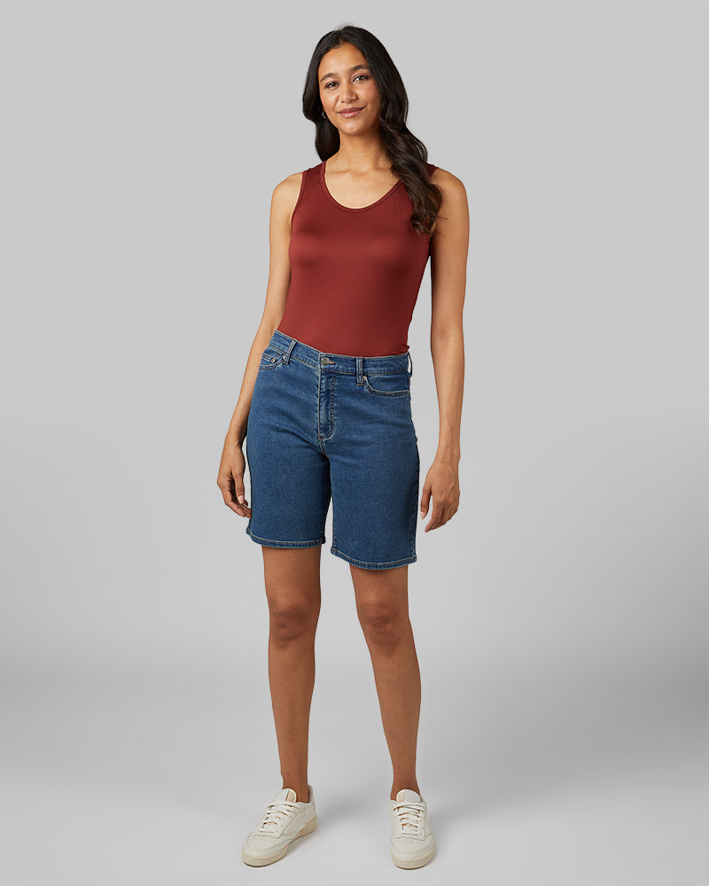 WOMEN'S STRETCH COMFORT JEAN BERMUDA SHORT - Image 6