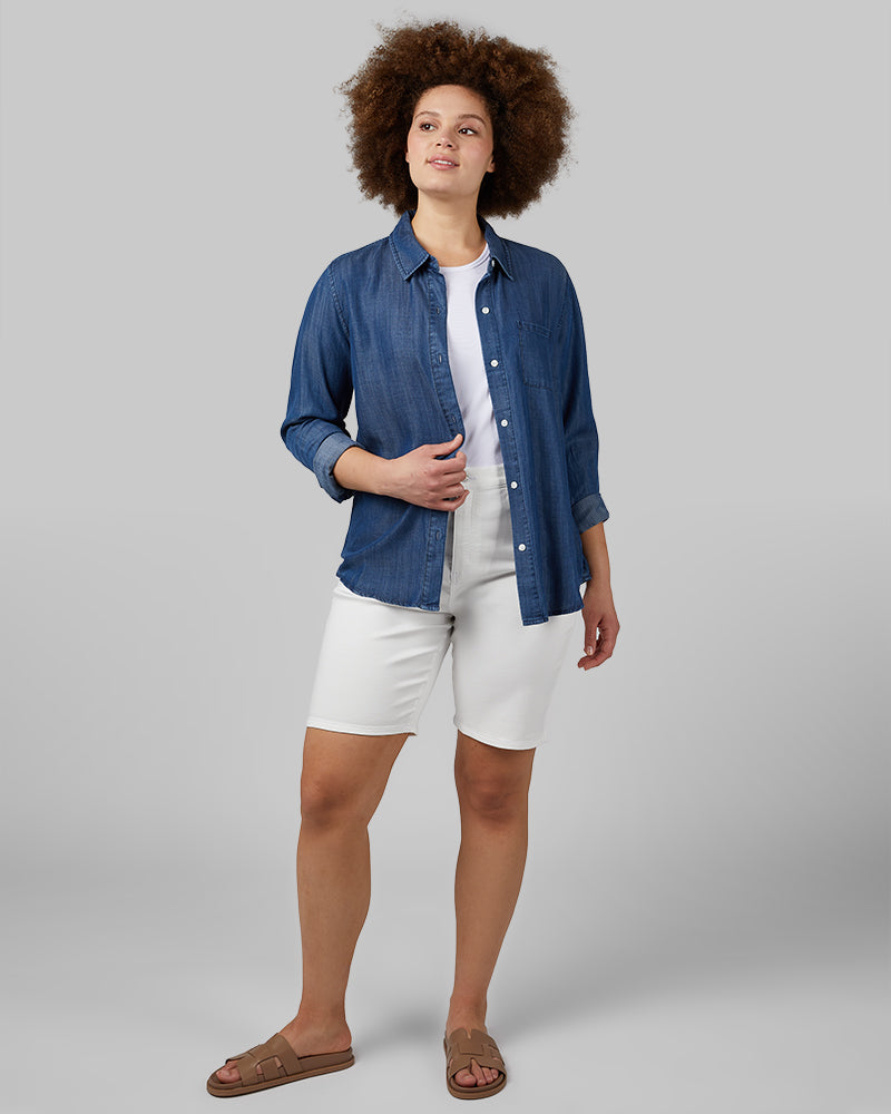WOMEN'S STRETCH COMFORT JEAN BERMUDA SHORT - Image 48