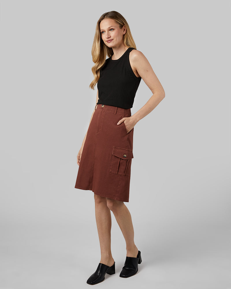 WOMEN'S STRETCH TWILL CARGO SKIRT - Image 16