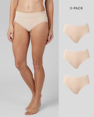 WOMEN'S 3-PACK SEAMLESS STRETCH COMFORT BRIEF