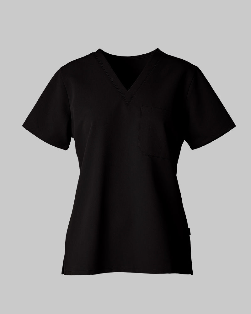 WOMEN'S CHEST POCKET V-NECK SCRUB TOP - Image 135