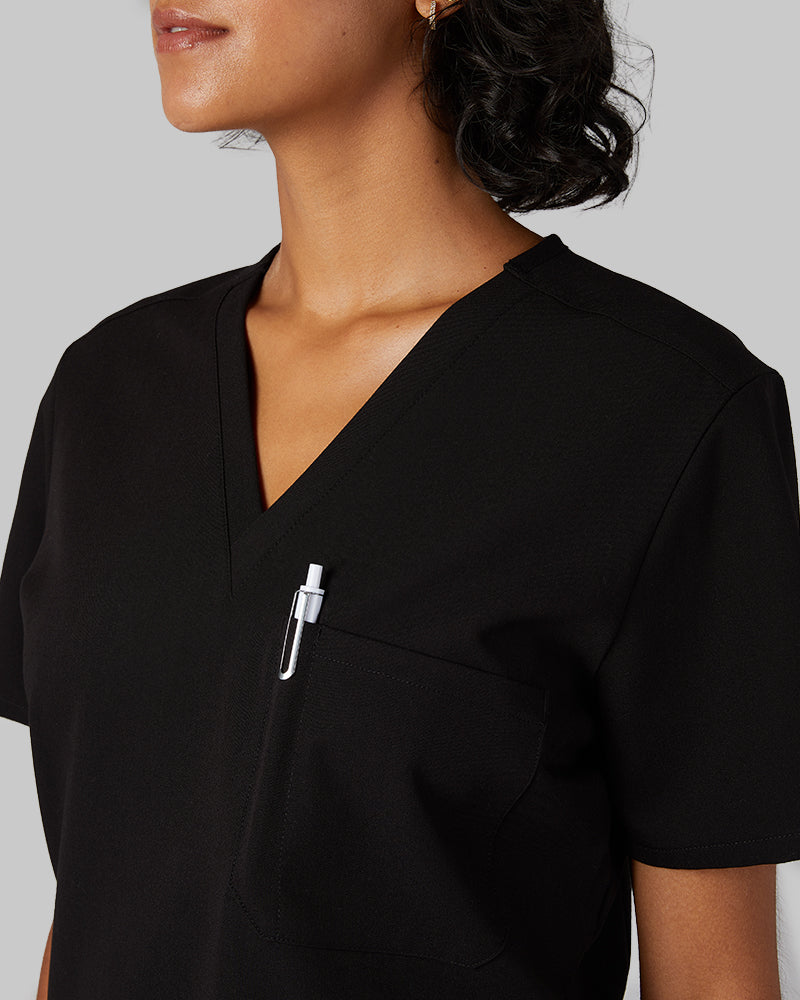 WOMEN'S CHEST POCKET V-NECK SCRUB TOP - Image 122