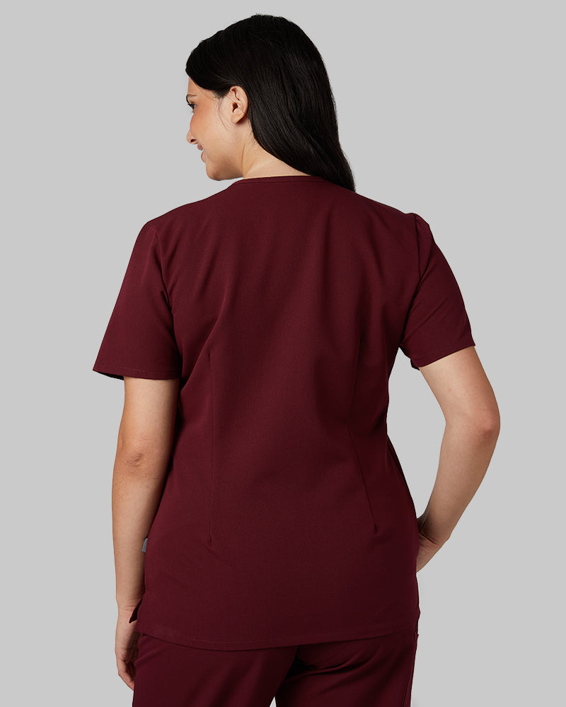 WOMEN'S CHEST POCKET V-NECK SCRUB TOP - Image 13