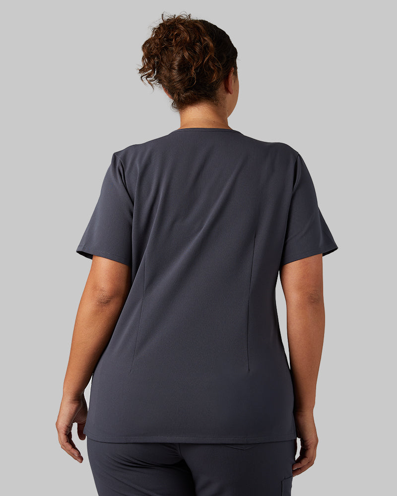 WOMEN'S CHEST POCKET V-NECK SCRUB TOP - Image 117