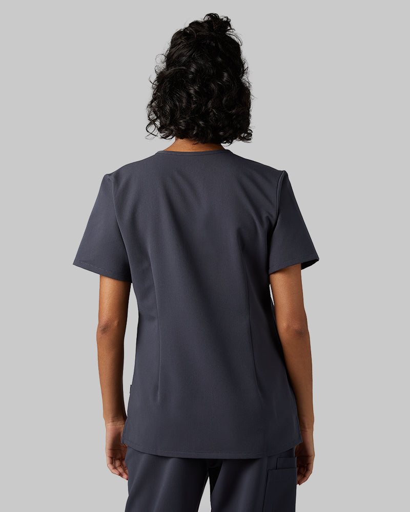 WOMEN'S CHEST POCKET V-NECK SCRUB TOP - Image 101