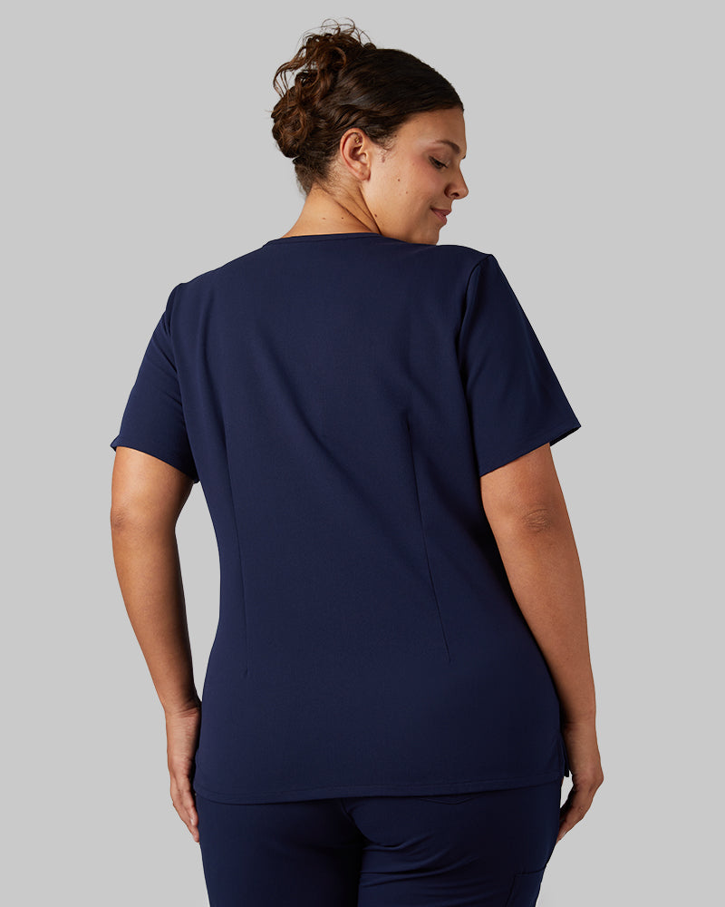 WOMEN'S CHEST POCKET V-NECK SCRUB TOP - Image 93