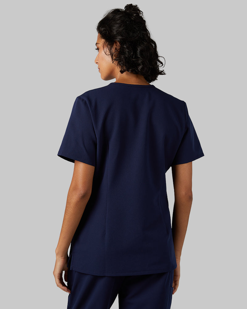 WOMEN'S CHEST POCKET V-NECK SCRUB TOP - Image 85