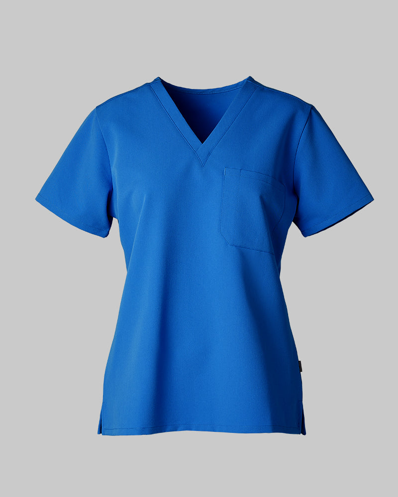 WOMEN'S CHEST POCKET V-NECK SCRUB TOP - Image 71