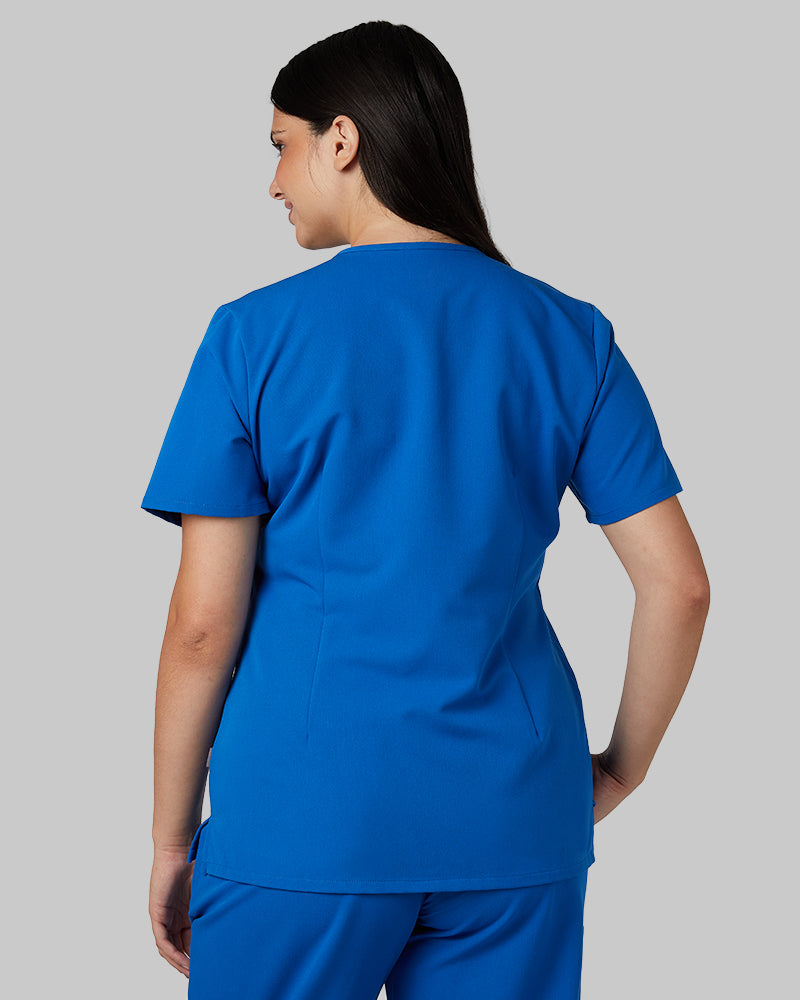 WOMEN'S CHEST POCKET V-NECK SCRUB TOP - Image 69