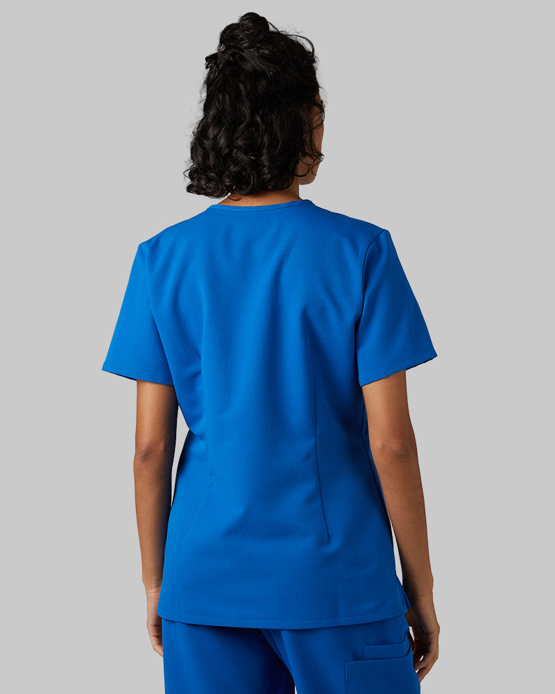 WOMEN'S CHEST POCKET V-NECK SCRUB TOP - Image 61